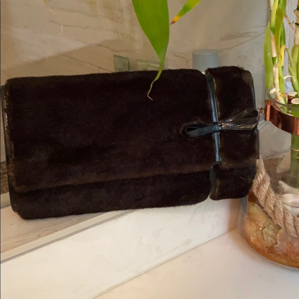 BCBG MAXAZRIA Mink Clutch